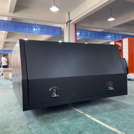 Dual Cab Ute Canopy Aluminium Steel Metal Truck Storage Toolbox Outdoor Working Waterproof Manufacturer Customized