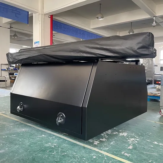 Dual Cab Ute Canopy Aluminium Steel Metal Truck Storage Toolbox Outdoor Working Waterproof Manufacturer Customized