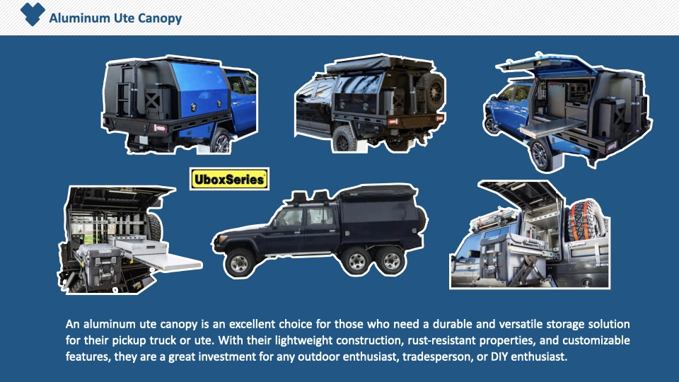 Camping Ute Back Canopy with Roof Top Tent / Tool Storage Box Hot Sell Cheap Wholesale Price Australia