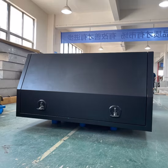Dual Cab Ute Canopy Aluminium Steel Metal Truck Storage Toolbox Outdoor Working Waterproof Manufacturer Customized