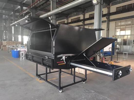 Cajas de herramientas para camionetas y camionetas Hilux 4X4, toldo Ute de aluminio con bloqueo de cola de ballena y derecho